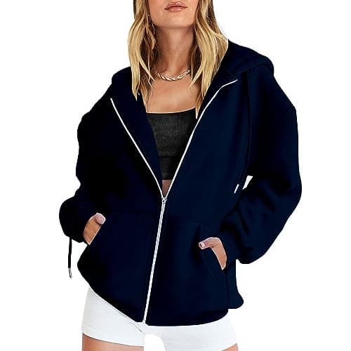 Qgaomye Women's Y2K Zip Up Hoodie - Clearance Sale 2024 Fall Fashion