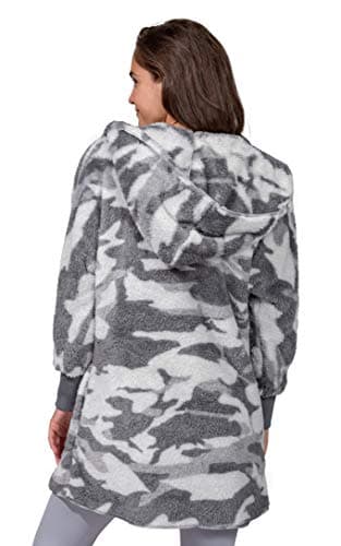 Reflex Ultra Soft Sherpa Hooded Open Cardigan with Pockets