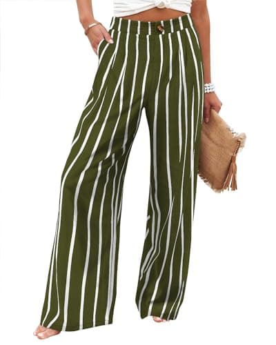 Women's High Waist Wide Leg Business Trousers
