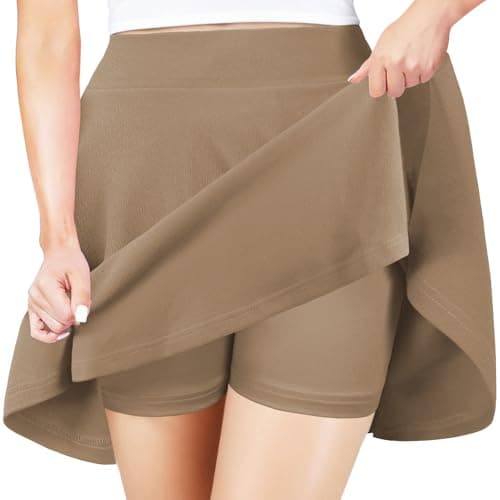 Women's Basic A-Line Mini Flared Skater Party Skirt