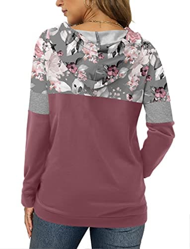 Women's Camo Leopard Print Hoodie Sweatshirt