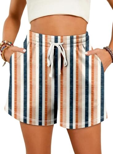 Angerella Women's Comfortable Elastic Waist Shorts with Pockets