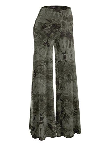Johnny MBJ Women's Casual Comfy Wide Leg Palazzo Pants (XS~5XL)