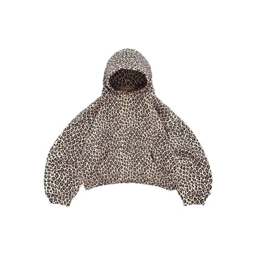 ODAFE Leopard Print Long Sleeve Hoodie - Women's Y2KStreetwear