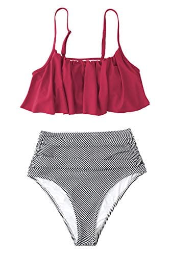CUPSHE Women's High Waisted Bikini Set