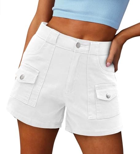 SANMM Women's Casual Denim Jean Shorts for Summer