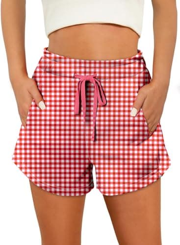 Angerella Women's Comfortable Elastic Waist Shorts with Pockets