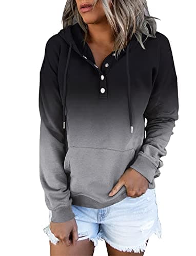 Women's Tie Dye Hoodie with Colorblock Design and Pocket