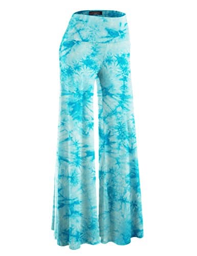 Johnny MBJ Women's Casual Comfy Wide Leg Palazzo Pants (XS~5XL)