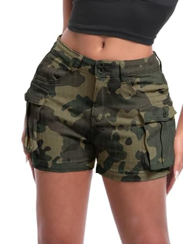 ELLEVEN Y2K Mini High-Waisted Slim-Fitted Jean Shorts