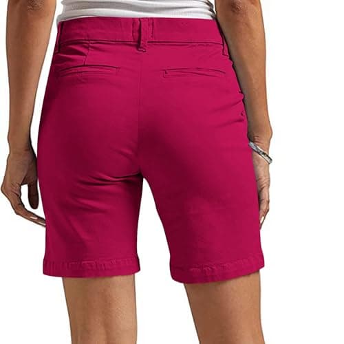 Trendy 2025 High Waisted Chino Shorts for Women Casual Summer
