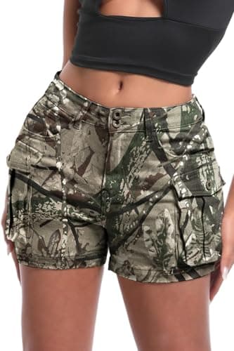ELLEVEN Y2K Mini High-Waisted Slim-Fitted Jean Shorts