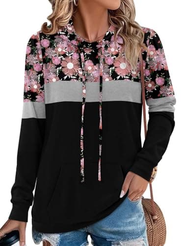 Women's Camo Leopard Print Hoodie Sweatshirt