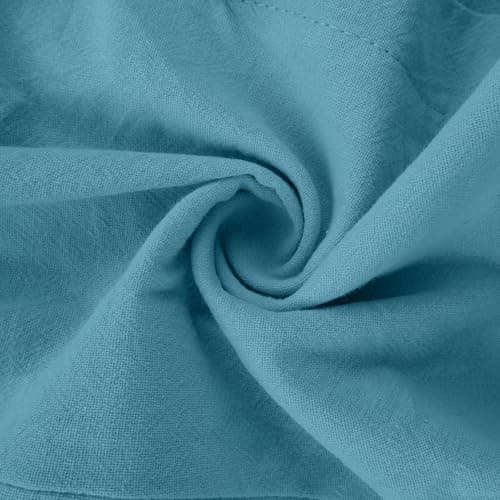 Sktremeuru Women's 2025 Summer High Waist Wide Leg Cotton Linen Pants