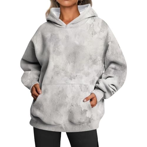 Weinexra Women's Oversized Camo Maple Leaf Hoodie
