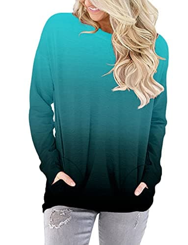 Women's Casual Loose Fit Printed Pocket Shirts