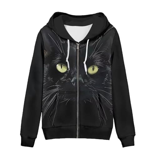Irisjudy Monet Art Color Stripe Zip Hoodie for Women