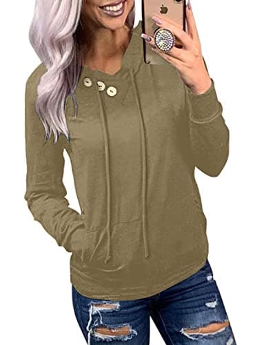 Dokotoo Women's Casual Long Sleeve Hoodies With Pockets