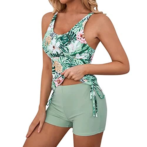 LCMTWX Tummy Control Two-Piece Bathing Suit Swim Set