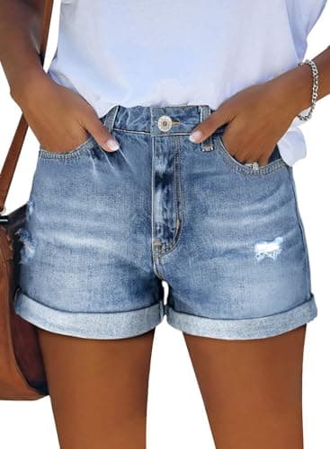 StunShow Women's Mid-Waist Denim Shorts