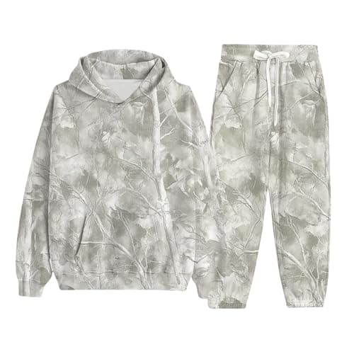 Weinexra Women's Camo Oversized Hoodie & Pants Set