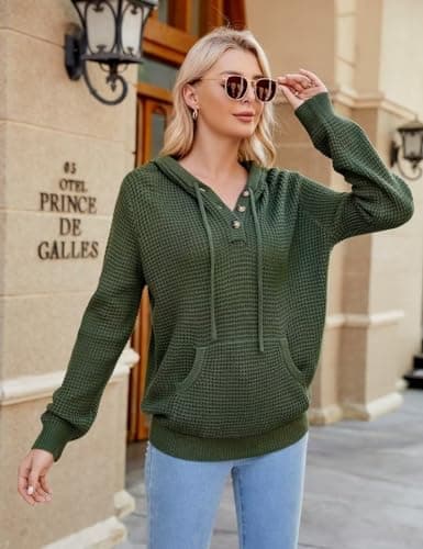2024 Fall Women's Oversized Knit Hoodies