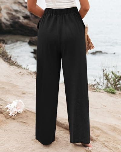 Angerella Women's Wide Leg High Waisted Work Pants