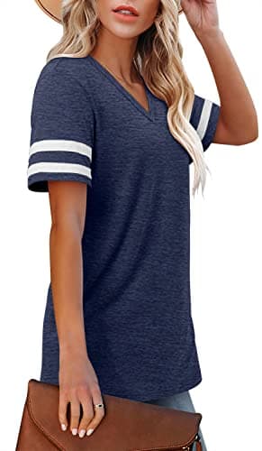 Angerella Women's Casual V-Neck Summer Tunic Tops