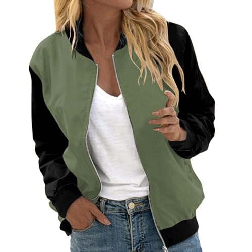 Lolvmvchi Women's Red Jean Windbreaker Jacket with Zipper Fleece Rain Outerwear