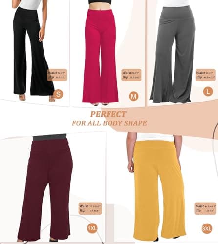 Super Comfy Wide Leg Palazzo Pants for Women Made in USA