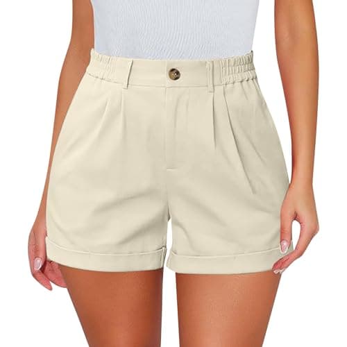 Shusuen Women's Casual Stretch Shorts