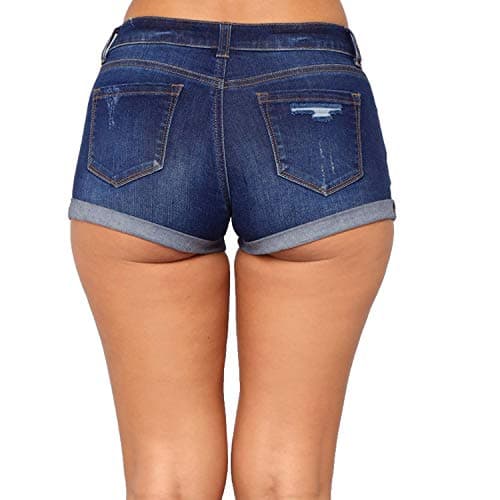 Tulucky Junior Ripped Denim Shorts Mid Waist Jeans