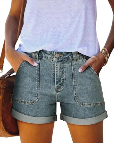 StunShow Women's Mid-Waist Denim Shorts