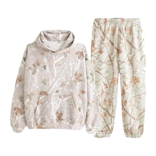Weinexra Women's Camo Oversized Hoodie & Pants Set
