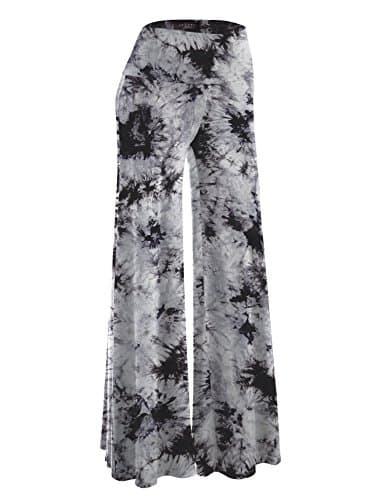 Johnny MBJ Women's Casual Comfy Wide Leg Palazzo Pants (XS~5XL)