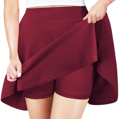 Women's Basic A-Line Mini Flared Skater Party Skirt