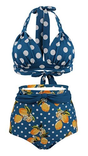 Retro Vintage Bikini Swimsuit for Women Plus Size
