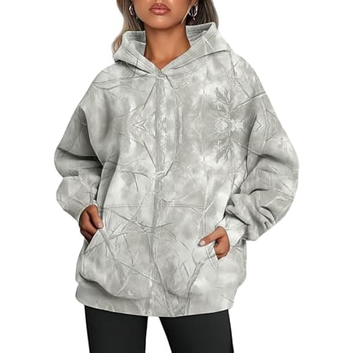 KVOTUU Women's Camo Maple Leaf Hoodie Sweatshirt