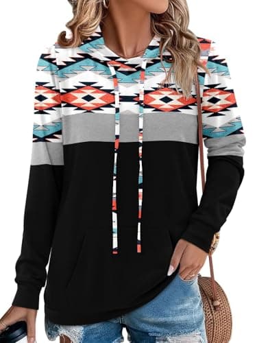 Women's Camo Leopard Print Hoodie Sweatshirt