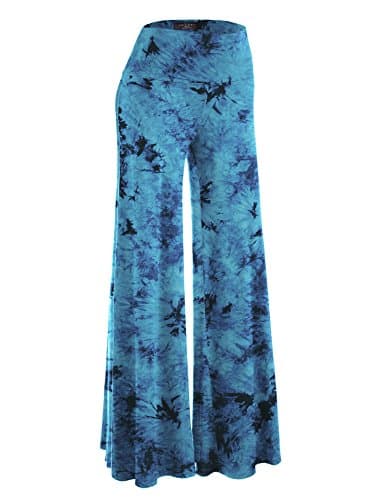 Johnny MBJ Women's Casual Comfy Wide Leg Palazzo Pants (XS~5XL)