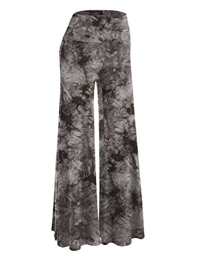 Johnny MBJ Women's Casual Comfy Wide Leg Palazzo Pants (XS~5XL)