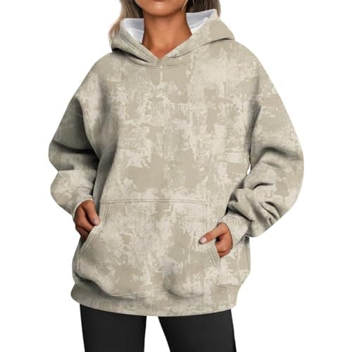 Weinexra Women's Oversized Camo Maple Leaf Hoodie