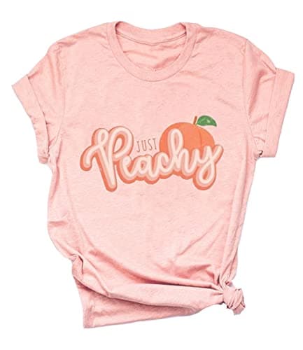 Just Peachy Women's Casual Graphic Tees