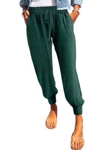 Dokotoo Women's Soft Casual Elastic Waist Jogger Pants with Pockets