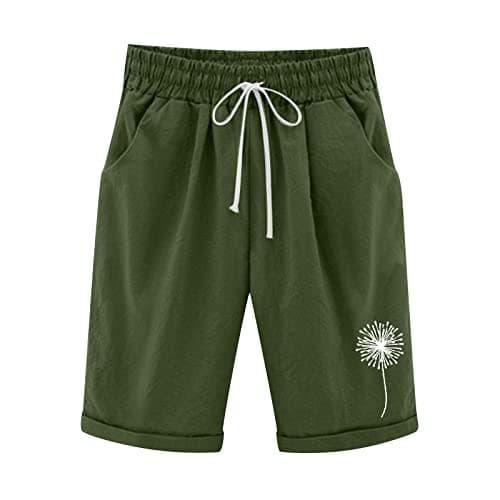 Plus Size Lightweight Bermuda Shorts for Women Trendy Beach Casual