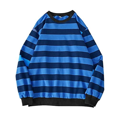 2024 Fall Fashion Plus Size Women's Striped Sweatshirt