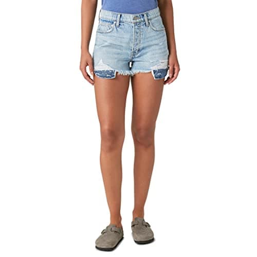 Lucky Brand Women's High Rise Denim Mom Shorts