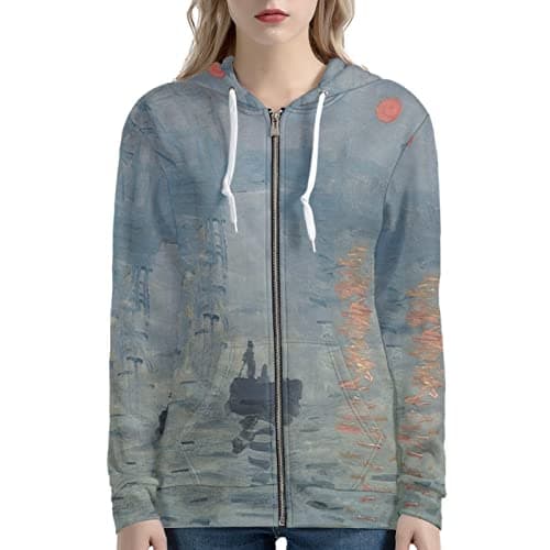 Irisjudy Leopard Print Hooded Sweatshirt with Pocket