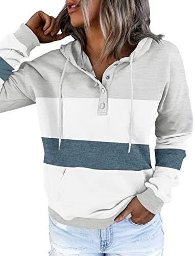 Women's Tie Dye Hoodie with Colorblock Design and Pocket