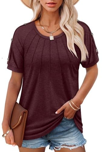 Simplified: Casual Summer Tops for Women by Angerella in Various Sizes
